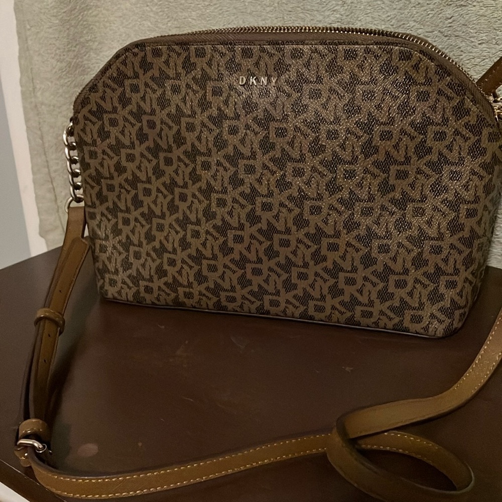 DKNY Medium Satchel. Light Brown